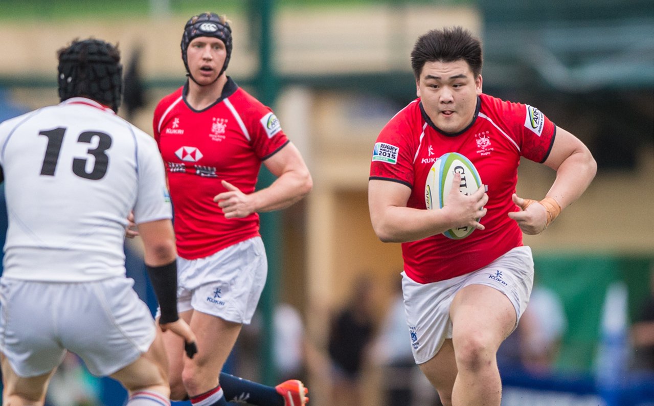 Against the Koreans, the ever-impressive Leon Wei Hon-sum was part of a rock solid Hong Kong front row with Tom Bolland and James Cooper. Photo: HKRFU