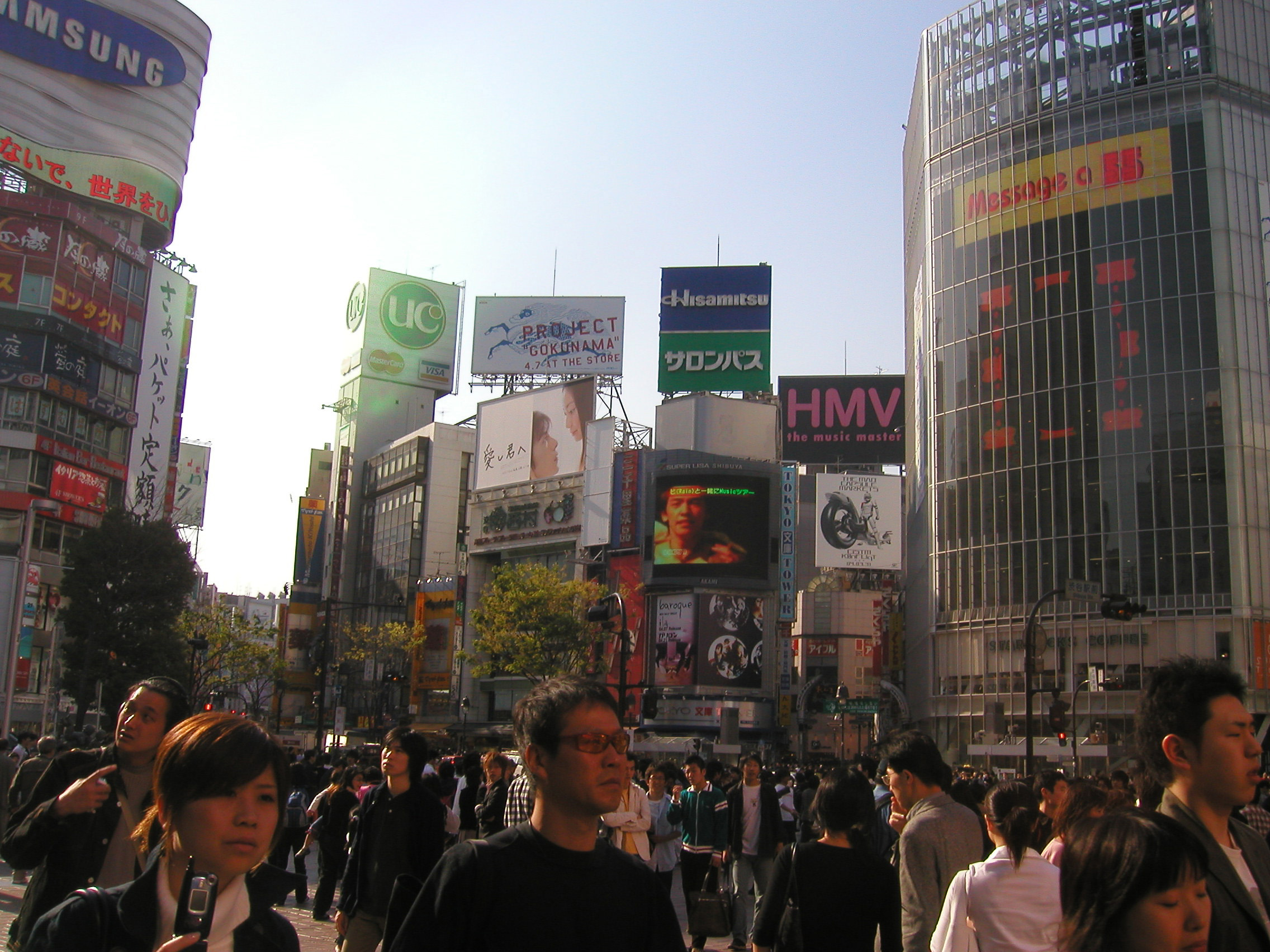 Huge sign of the times for Tokyo's bustling Shibuya pedestrian