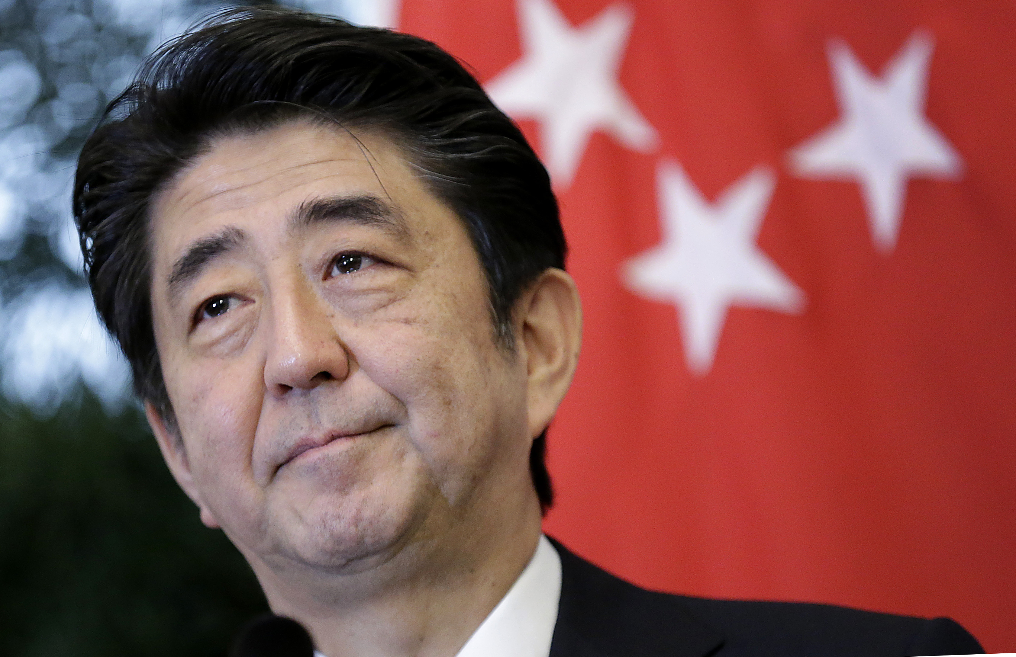 Japan Prime Minister Shinzo Abe says Japan stands for the rule of law