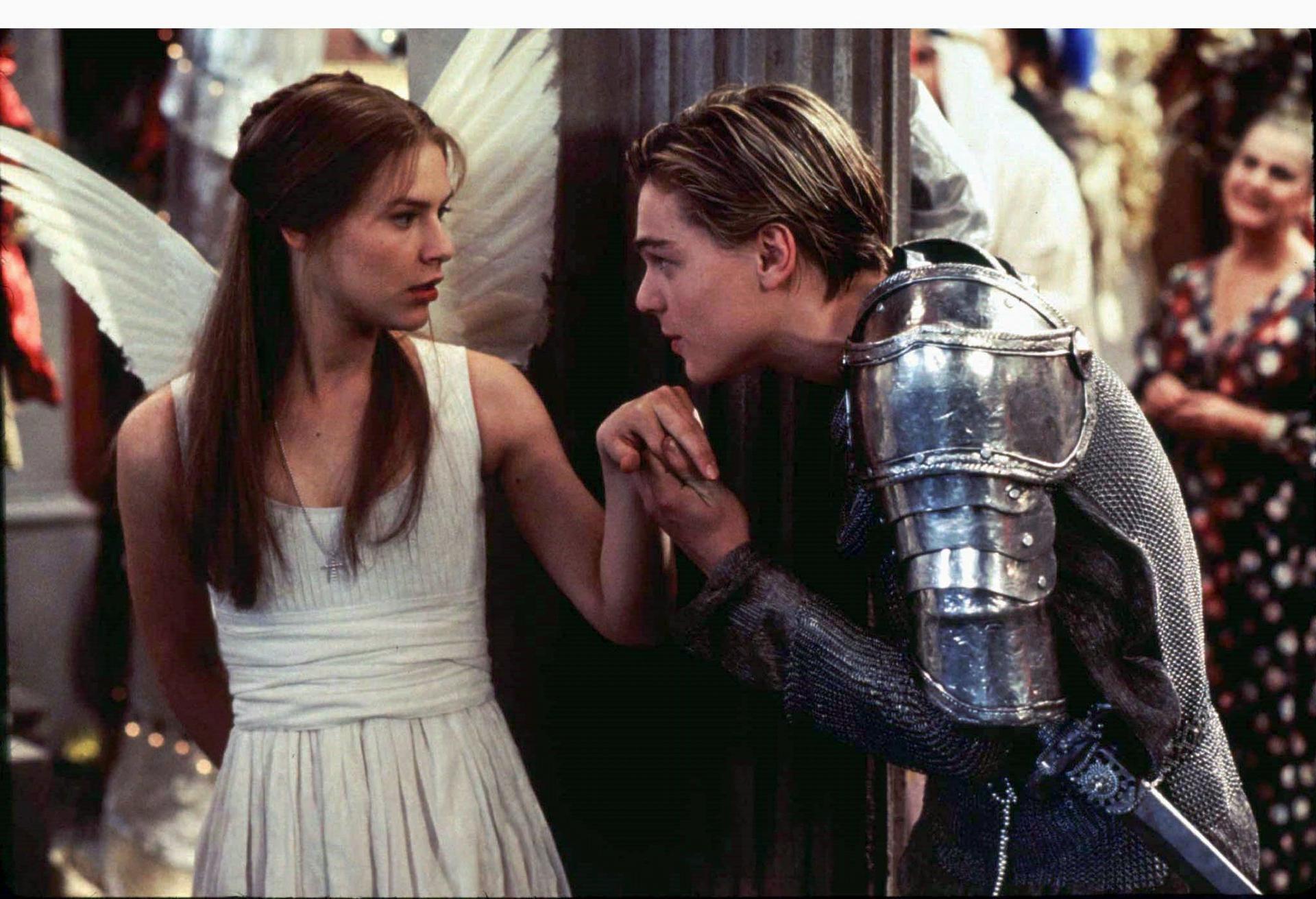 Scene from Baz Luhrmann's take on Romeo and Juliet. Examiners easily spot when students have only watched film versions of a play.