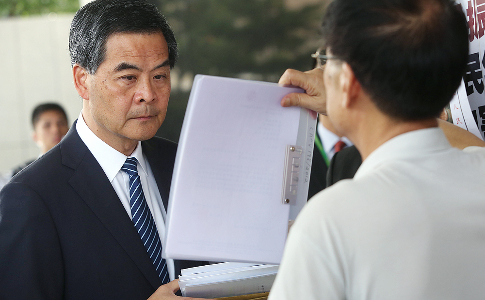 Chief Executive Leung Chun-ying has dismissed any suggestion of a problem between the executive and the legislature. Photo: Sam Tsang