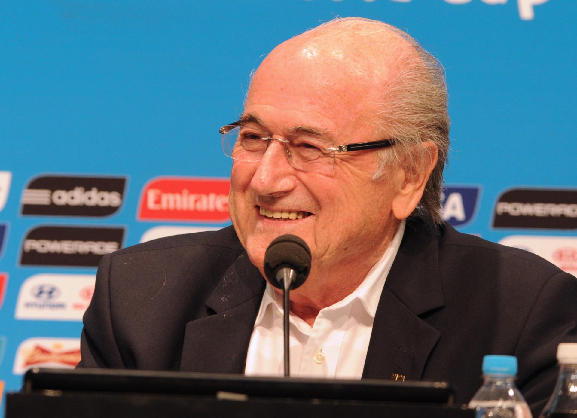 Fifa president Sepp Blatter heaps praise on the success of the 2014 World Cup in Brazil. Photo: AFP
