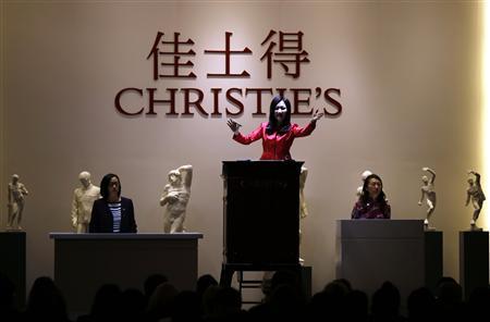 A Christie's auction in China. Photo: Reuters