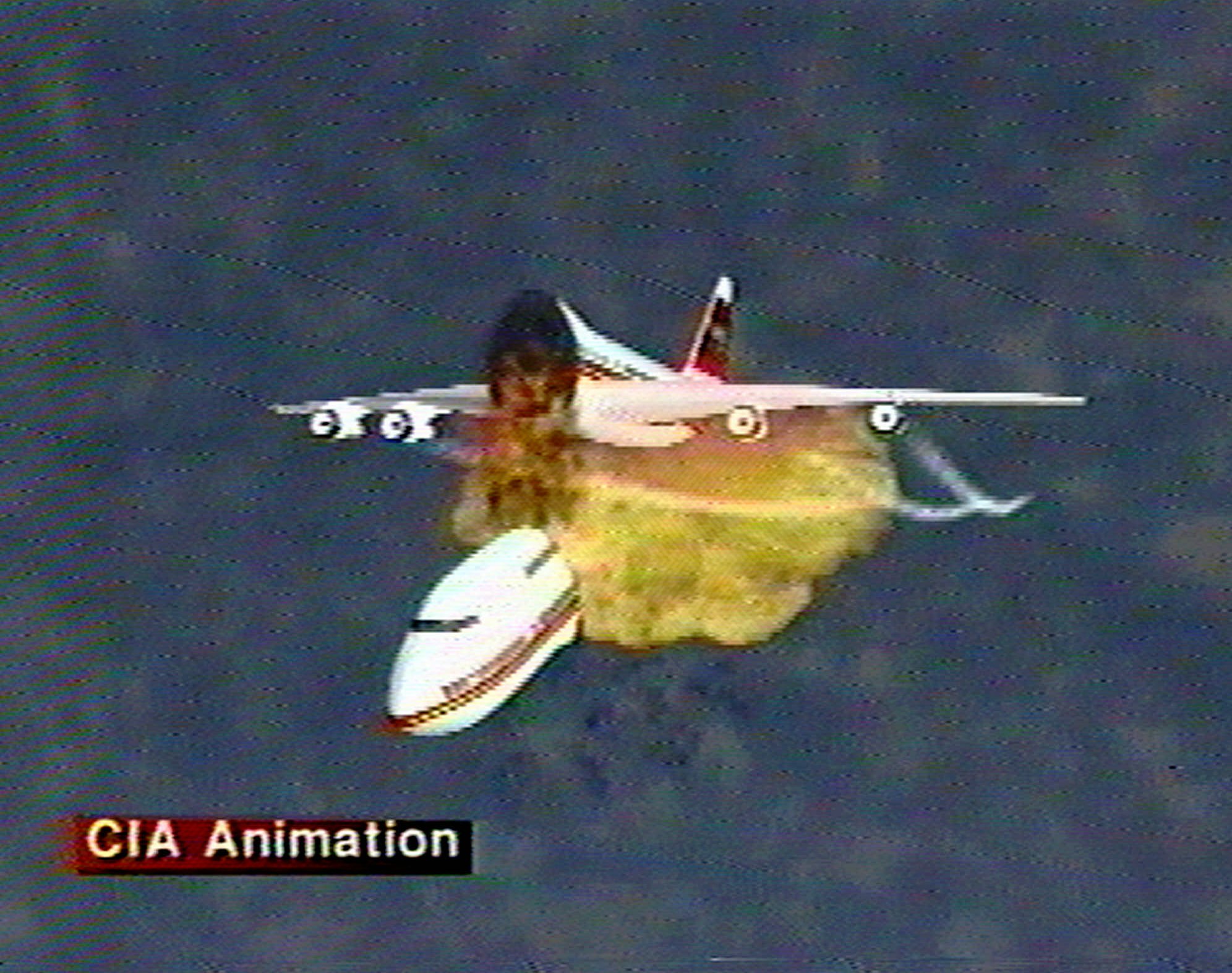 TWA Flight 800 - Crash Animation 3