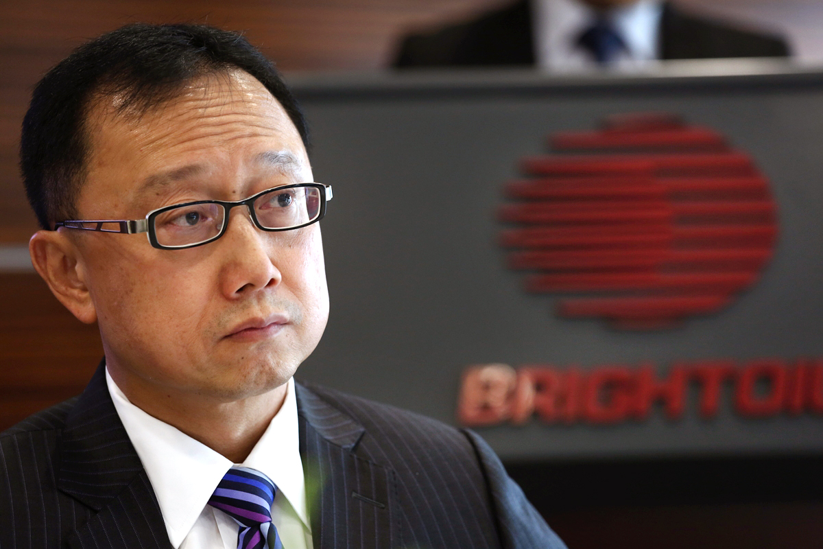 Brightoil, headed by chief executive Bruce Yung Pak-keung, has acquired oil blocks in northeast China from Anadarko Petroleum. Photo: Jonathan Wong