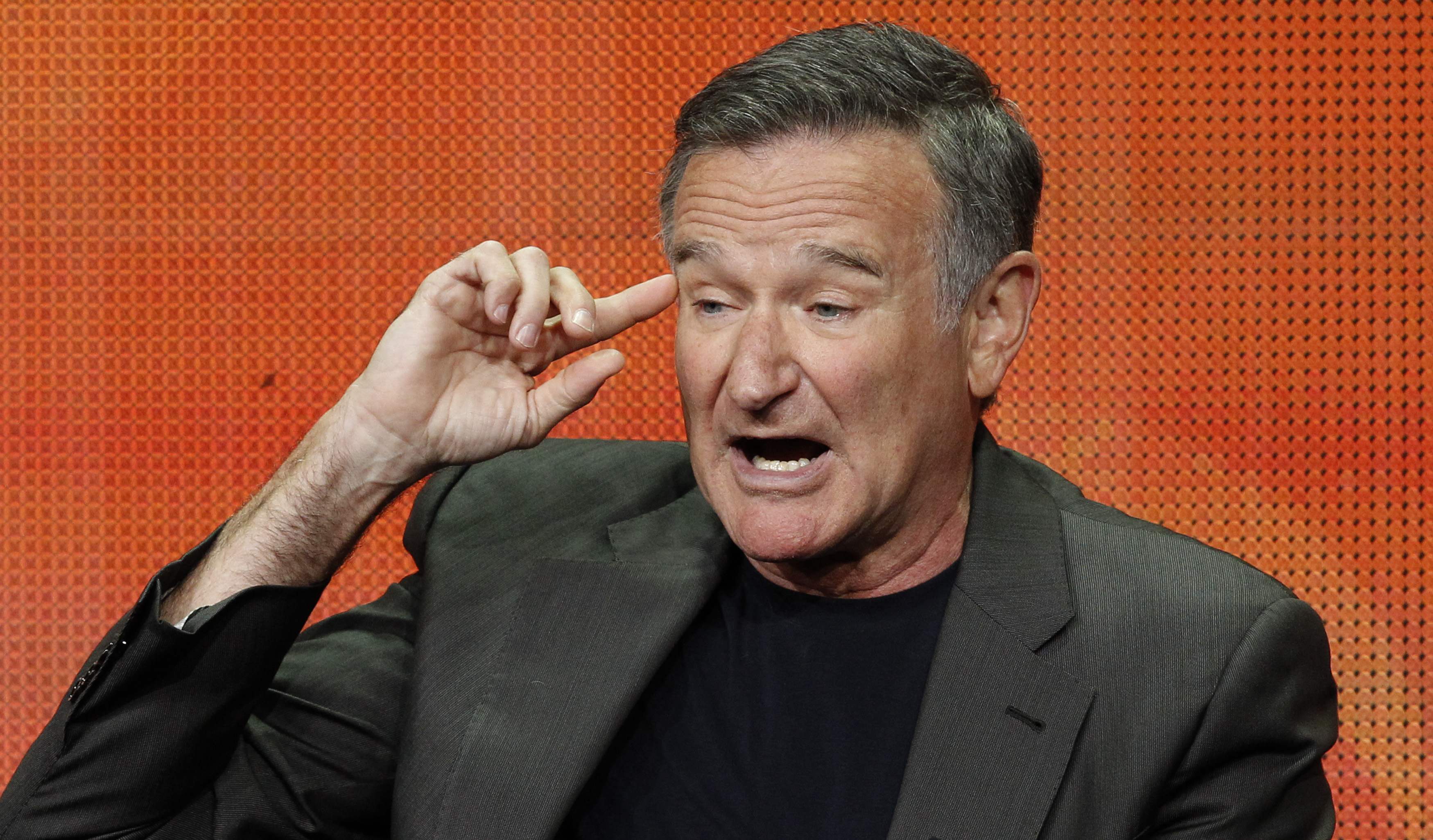 Robin Williams' live performances made audience scream with laughter. Photo: Reuters
