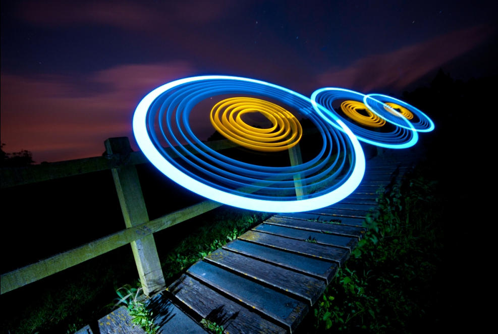 A light painting by Marc Bowyer-Briggs. Photos: Marc Bowyer-Briggs/Light Painting world Alliance; Lichtfaktor