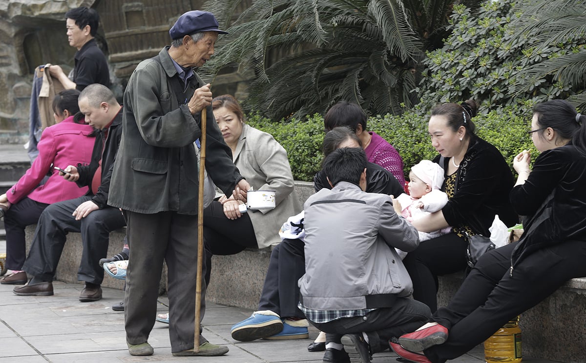 Elderly people in China who have lost their children can face a difficult time under the one-child policy. Photo: AP