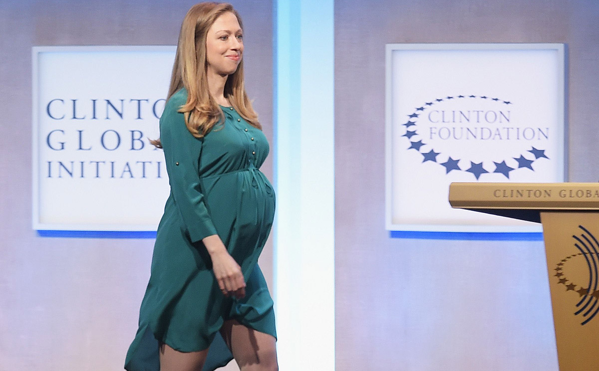 Chelsea Clinton pictured at the Clinton Global Initiative's 10th Annual Meeting in New York on Tuesday. Photo: AFP