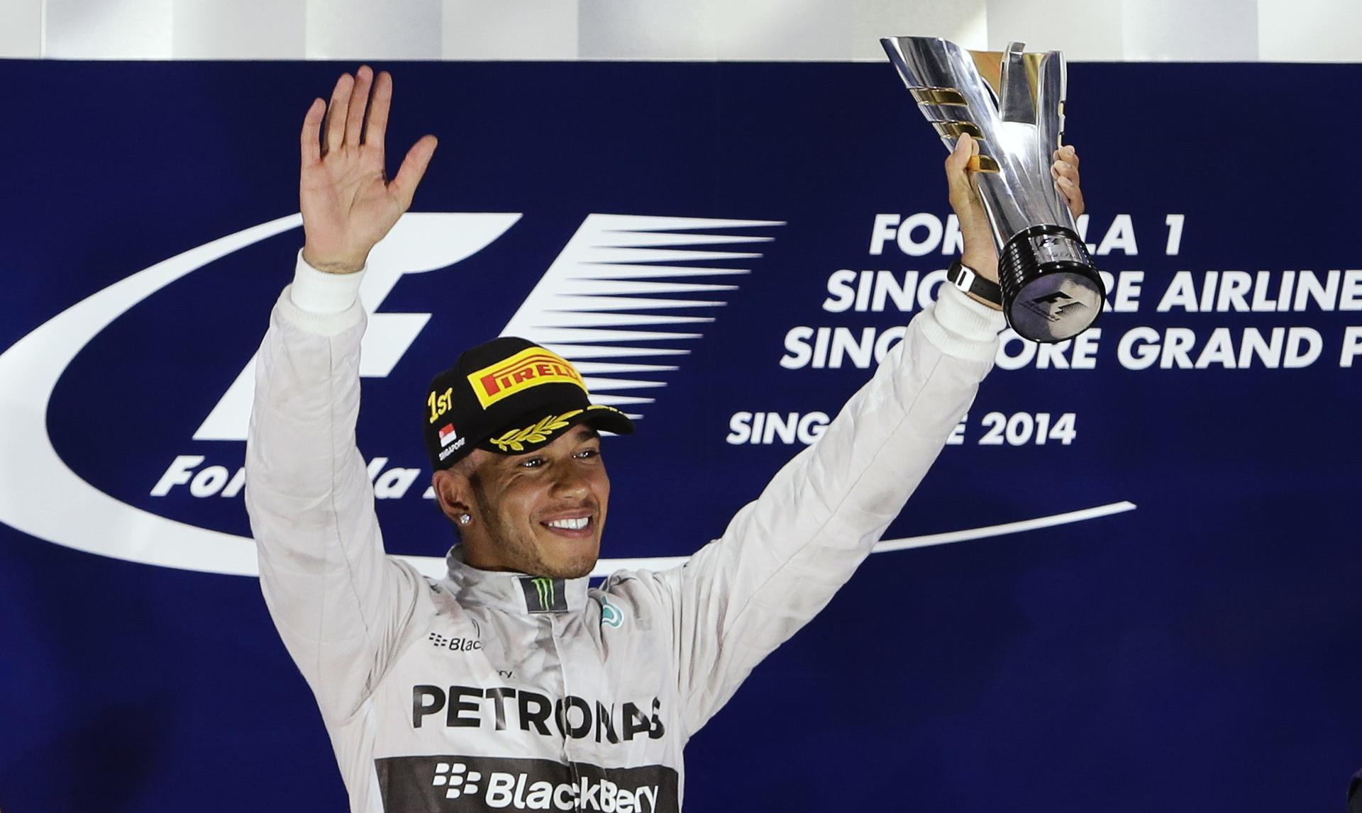 Lewis Hamilton has a three-point lead in the F1 drivers' standings. Photo: Reuters