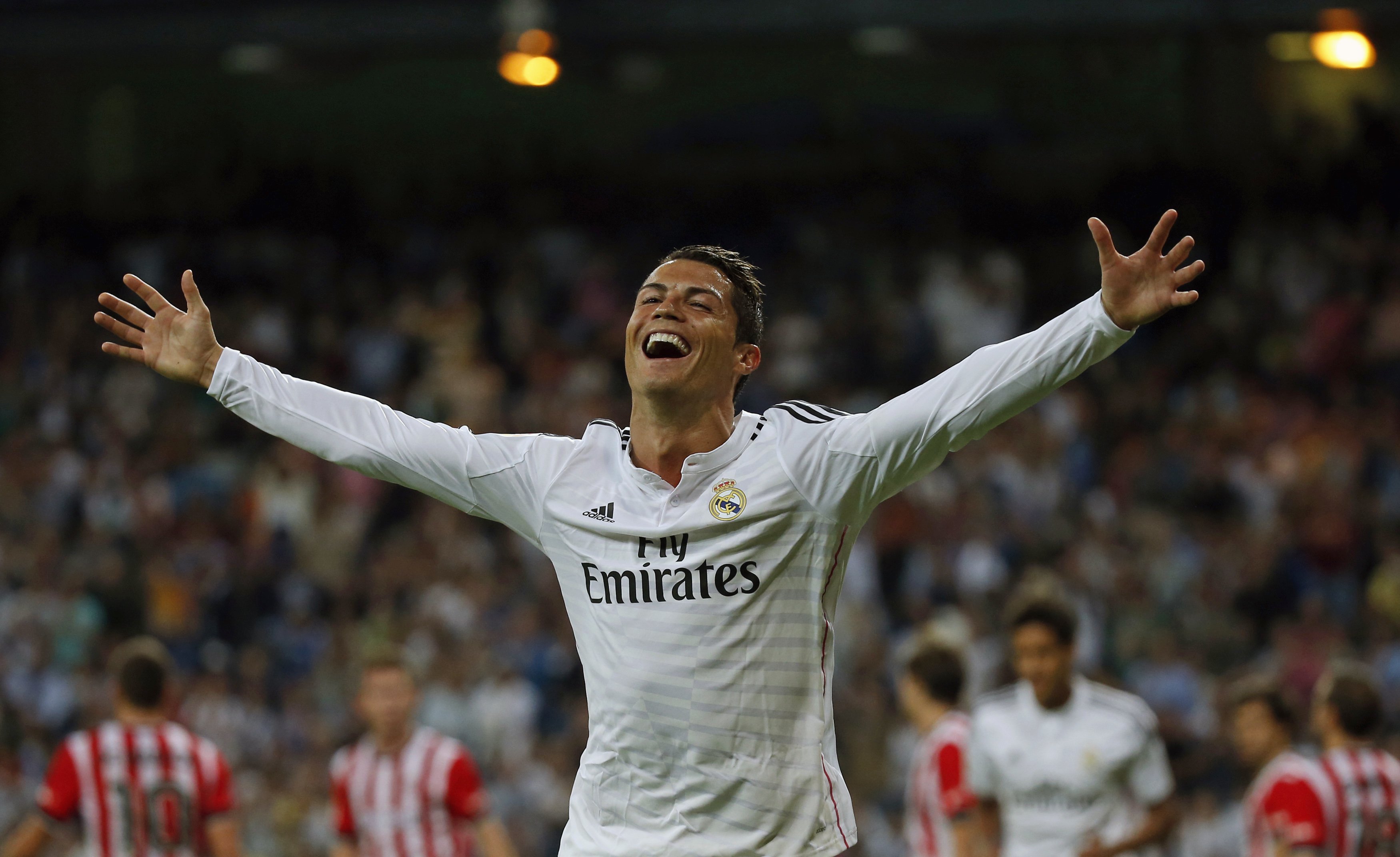 Cristiano Ronaldo celebrates one of his goals. Photo: Reuters