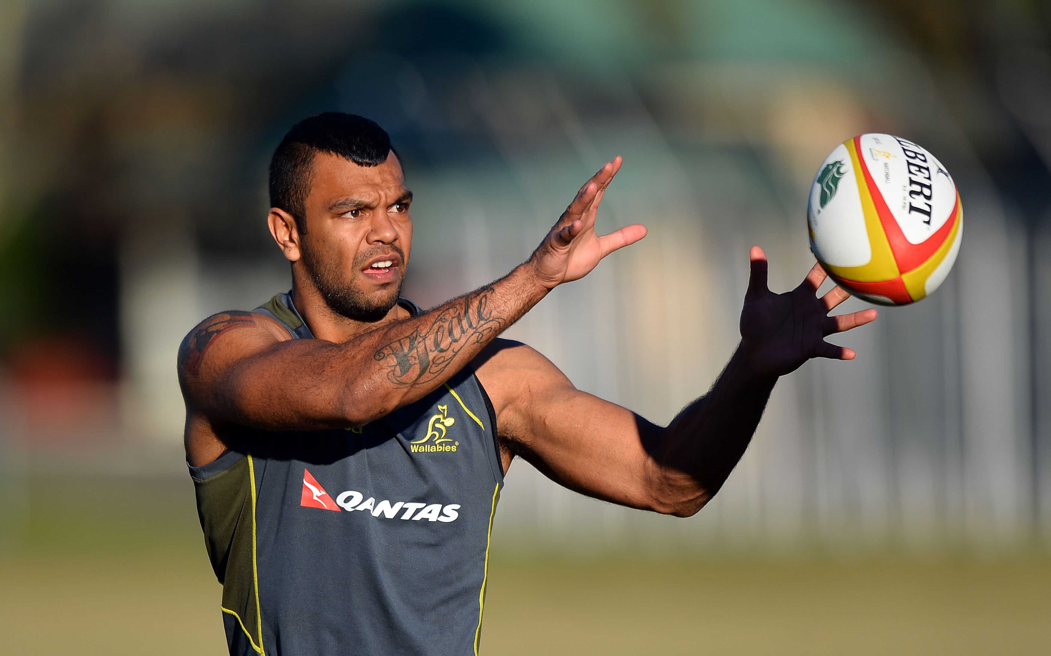 Kurtley Beale is no stranger to off-field problems and this time he faces an investigation by the ARU over his alleged role in distributing offensive material. Photo: AFP 