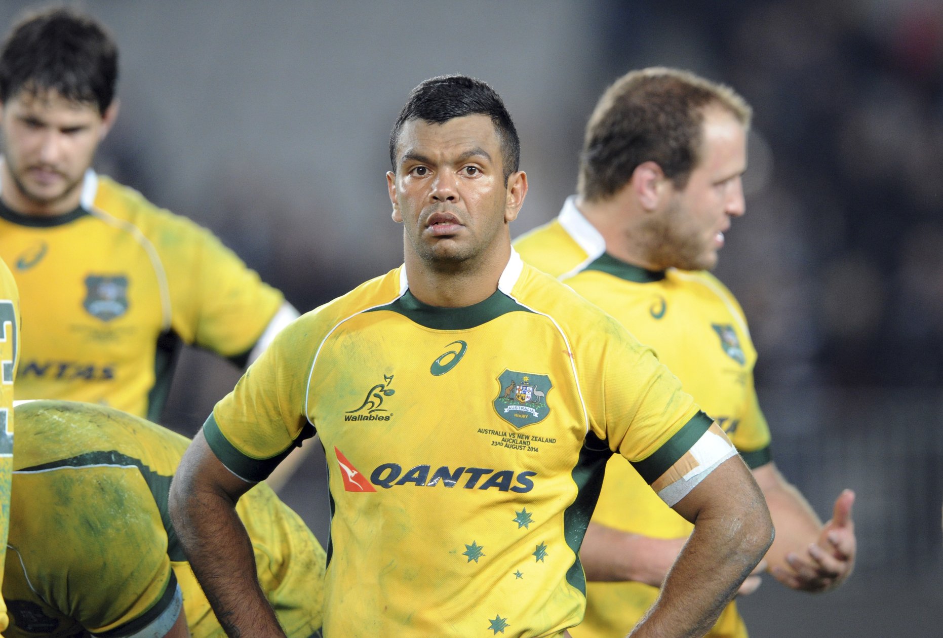 Kurtley Beale is now free to continue his Wallabies career with immediate effect after he was cleared of sending a second offensive text message to an ARU staff member. Photo: AP