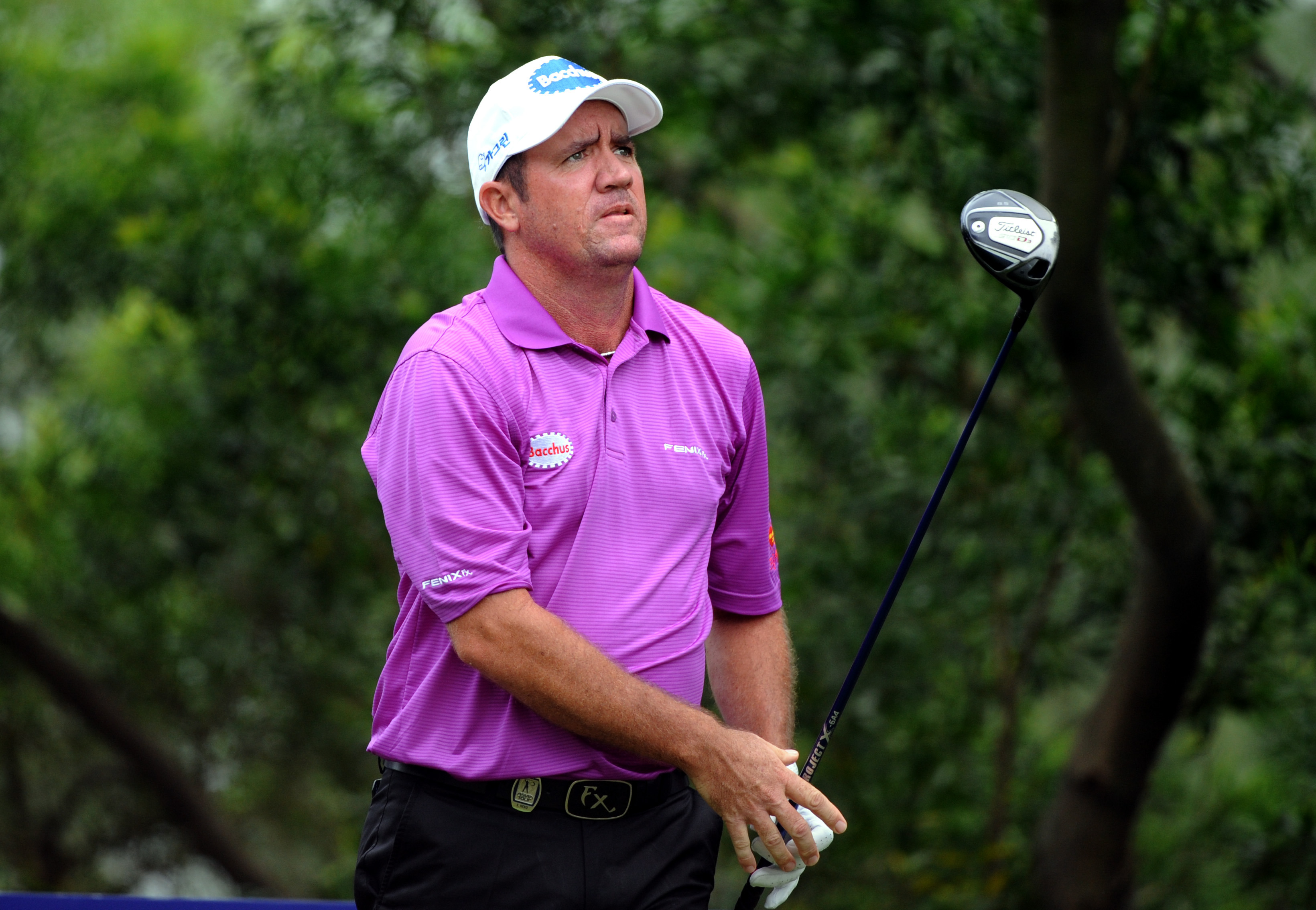In-form Australian Scott Hend heads into the final day of the Macau Open with a two shot lead. Photo: Xinhua 
