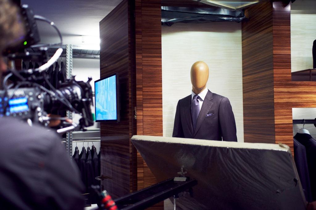 The egg-shaped head of the mannequin at the Zegna store is also a symbol for life.