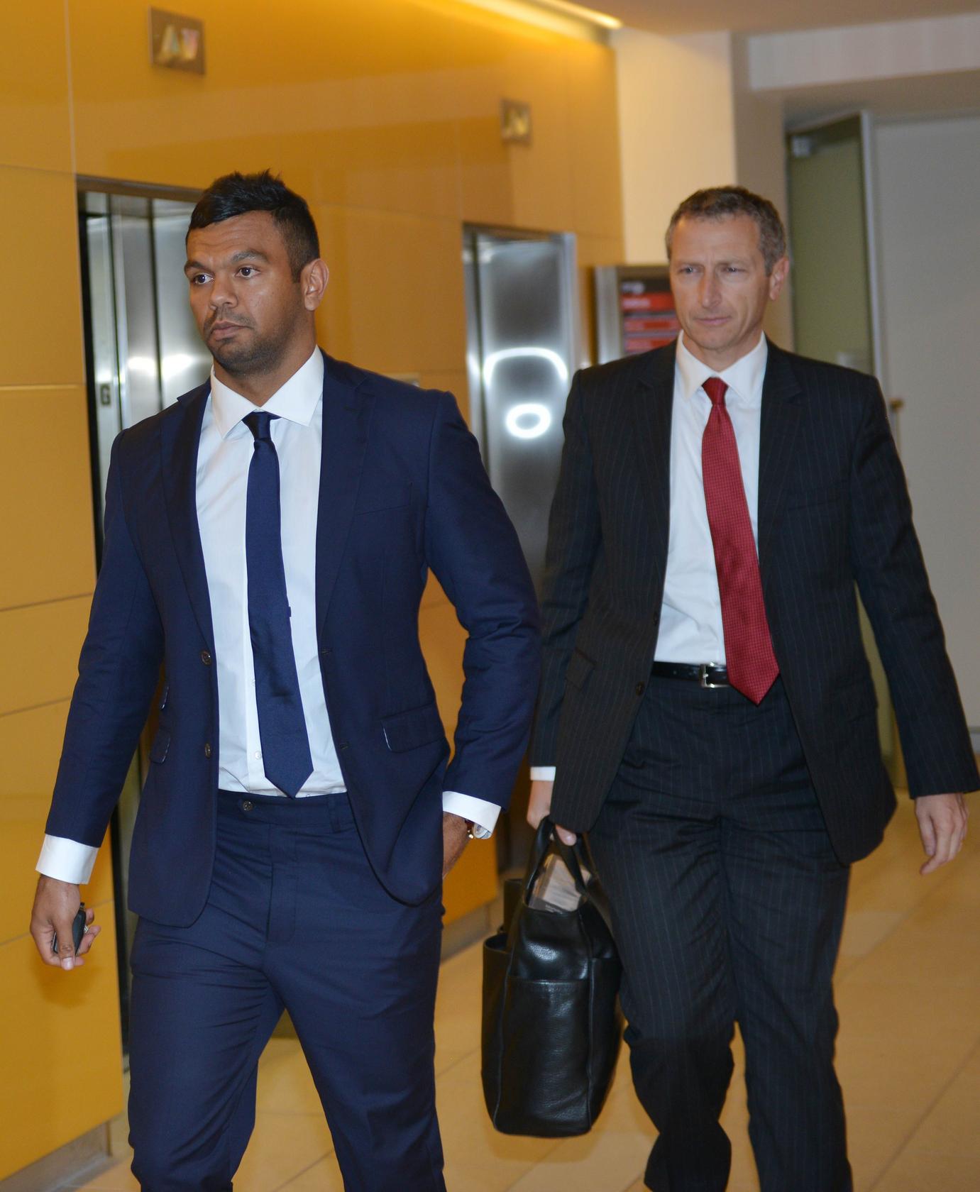 Wallabies star Kurtley Beale has paid a total of A$94,500 in fines for five incidents since 2007. Photos: AFP 
