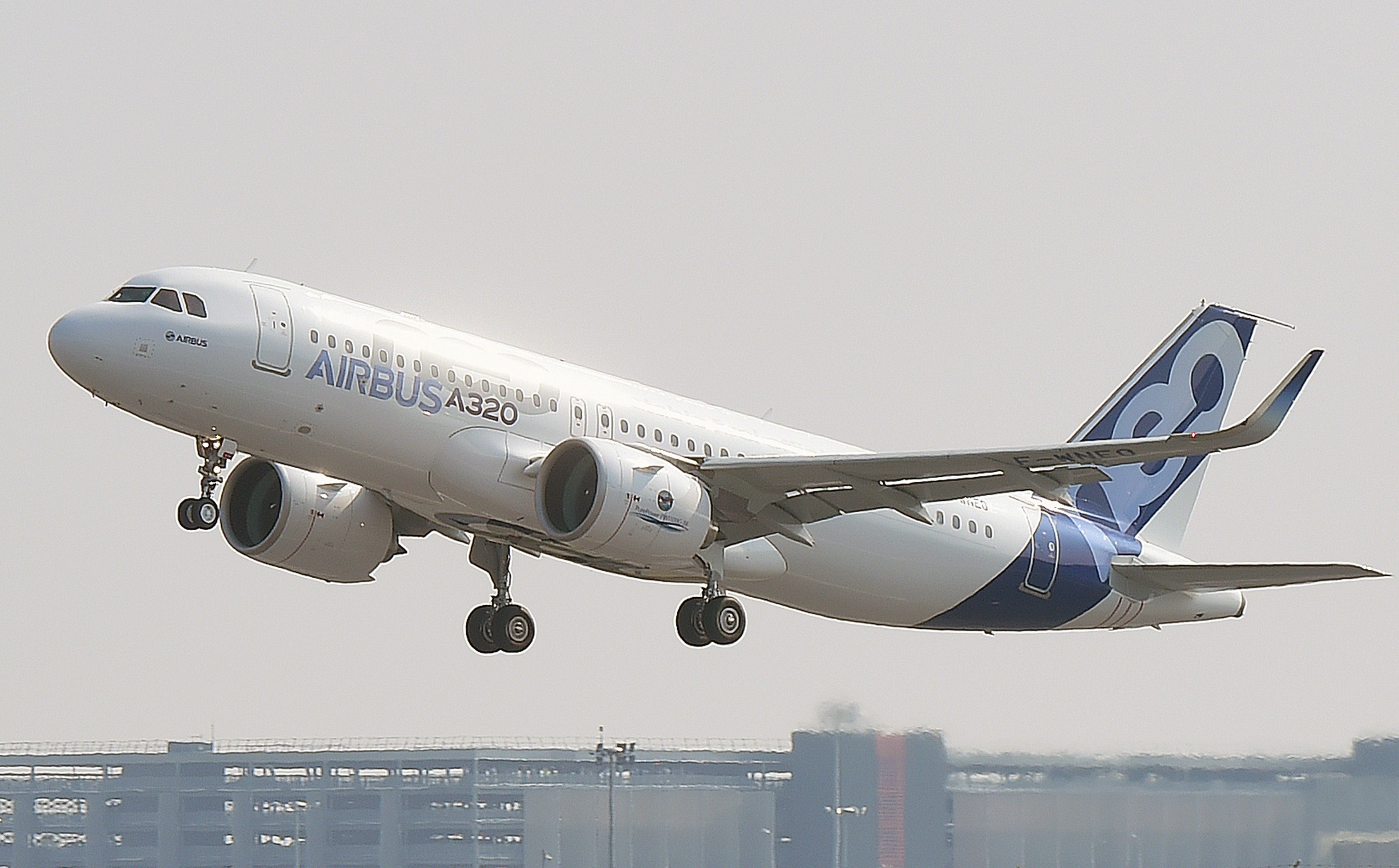An Airbus 320 takes off in France. China Aircraft Leasing is buying planes from the European firm and is in discussions with Boeing to possibly buy more. Shares of the company rallied on Friday. Photo: AFP