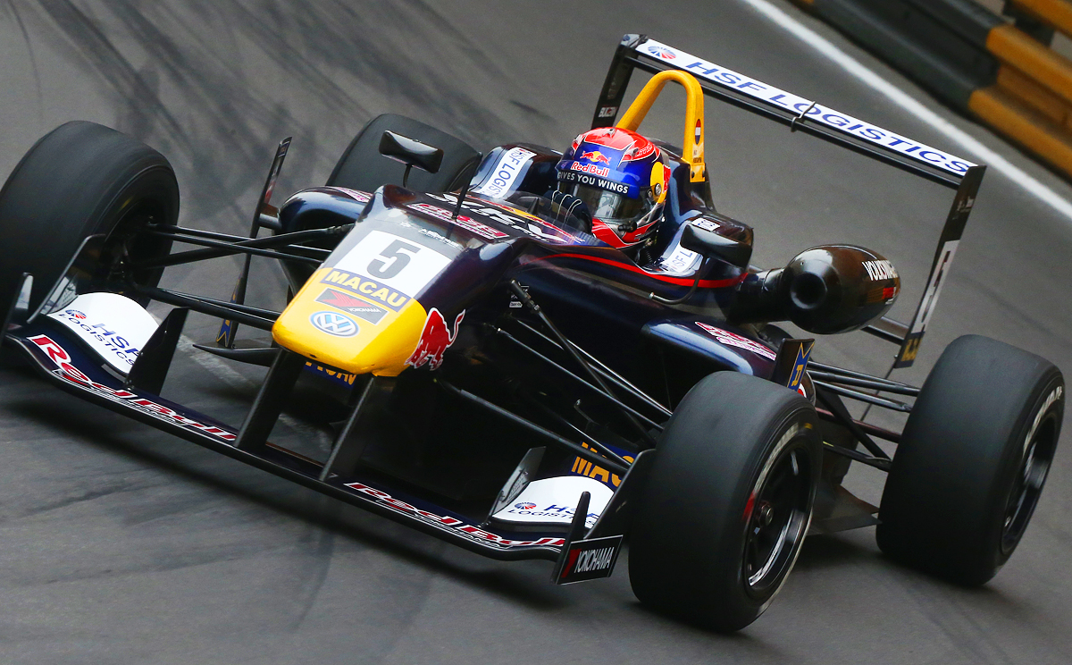 Max Verstappen of Van Amersfoort Racing in the Suncity Group Formula 3 Macau Grand Prix. Photo: K.Y. Cheng