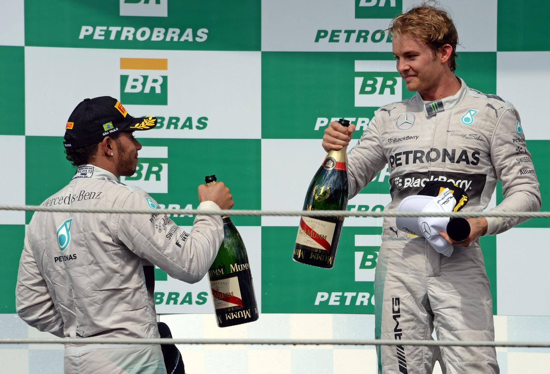 Will it be Lewis Hamilton or Nico Rosberg who wins the driver's championship? Either way, it makes for a thrilling finale. Photo: AFP