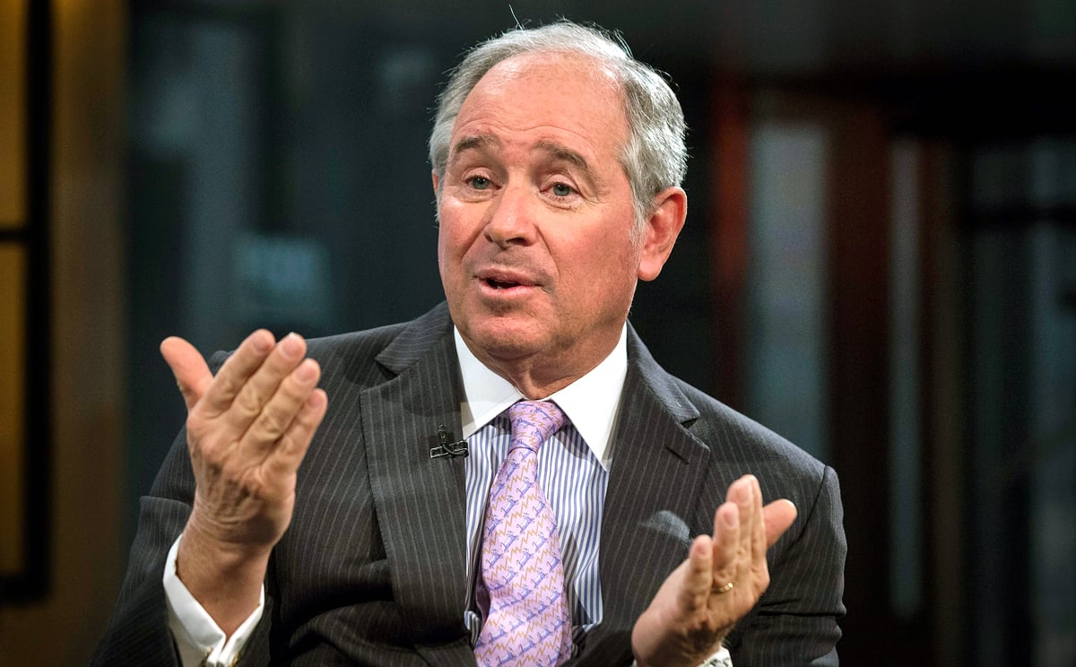 Stephen A. Schwarzman, Chairman and Chief Executive Officer of The Blackstone Group, speaks during an interview in New York in this file photo from February 27, 2014. Photo: Reuters