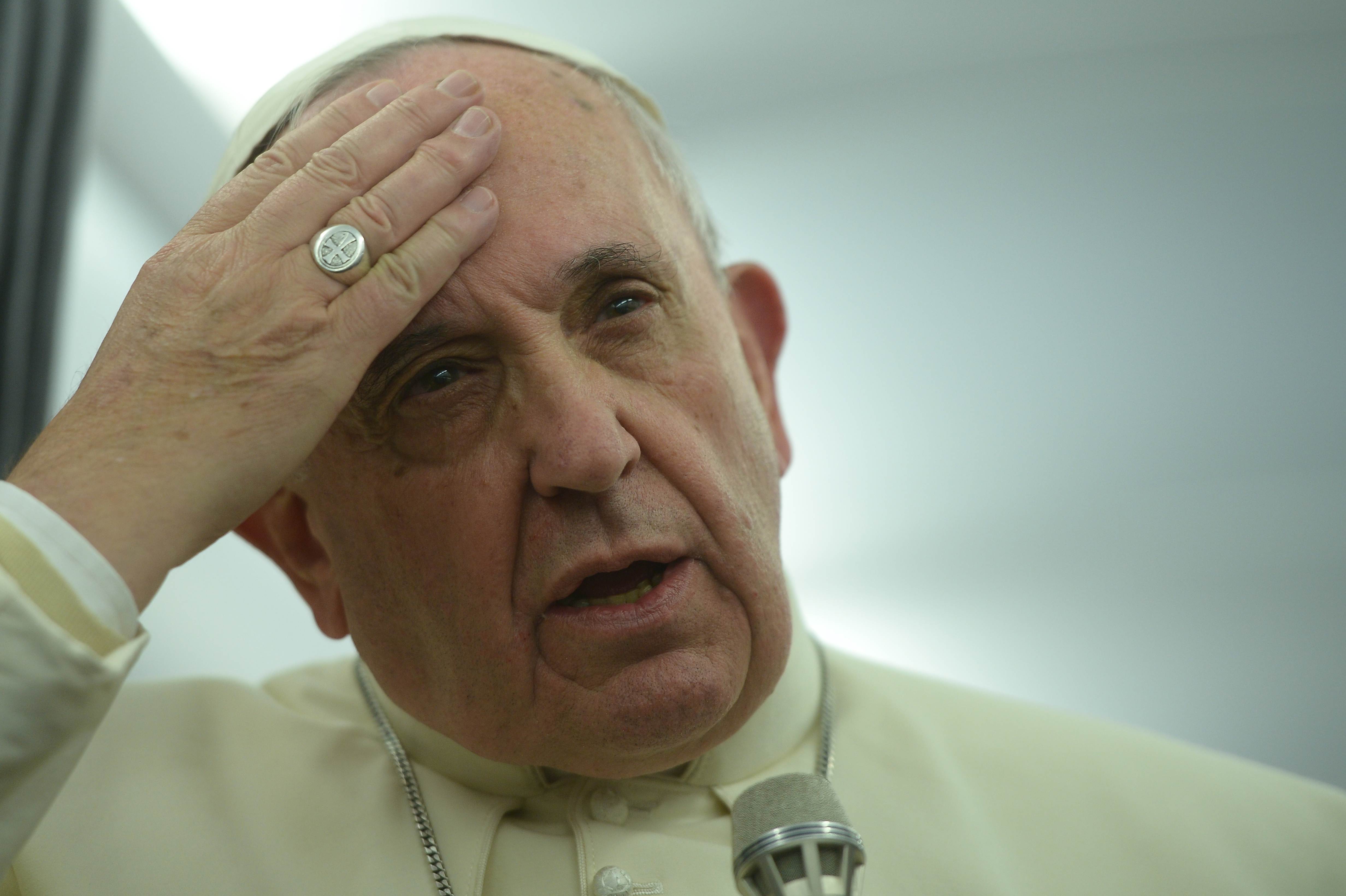Pope Francis has called for businesses to ensure that humanity is served by wealth and not ruled by it. Photo: AFP