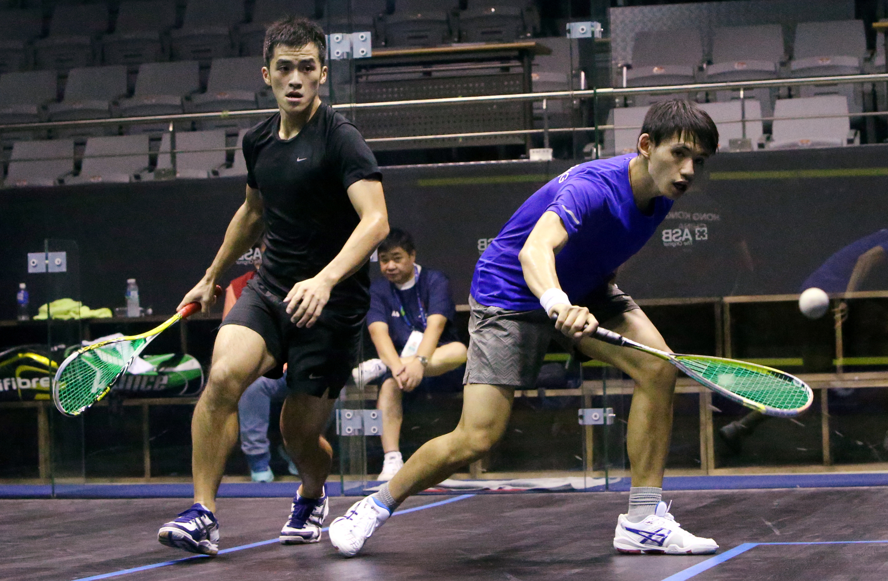 Max Lee (right) trains with talented Yip Tsz-fung. Photo: Nora Tam