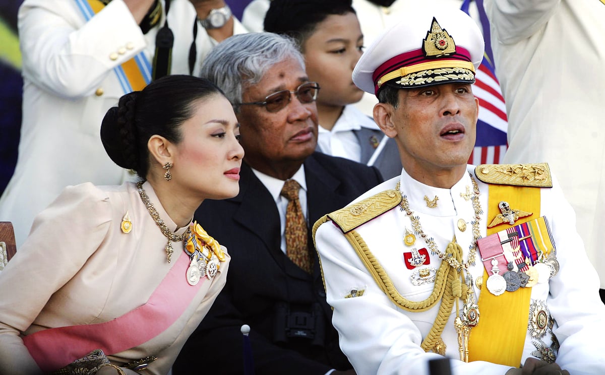 Crown Prince Vajiralongkorn with his wife, Princess Srirasmi, in this 2007 photo. Photo: AP