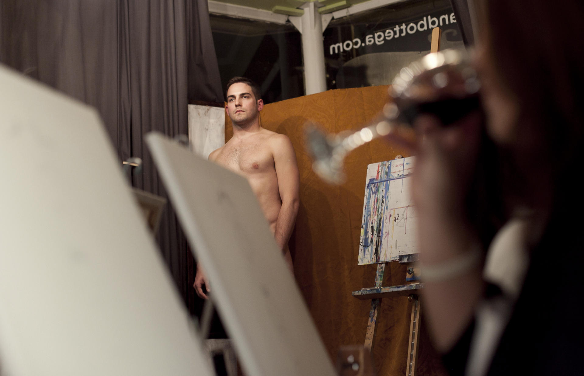 male nude art class