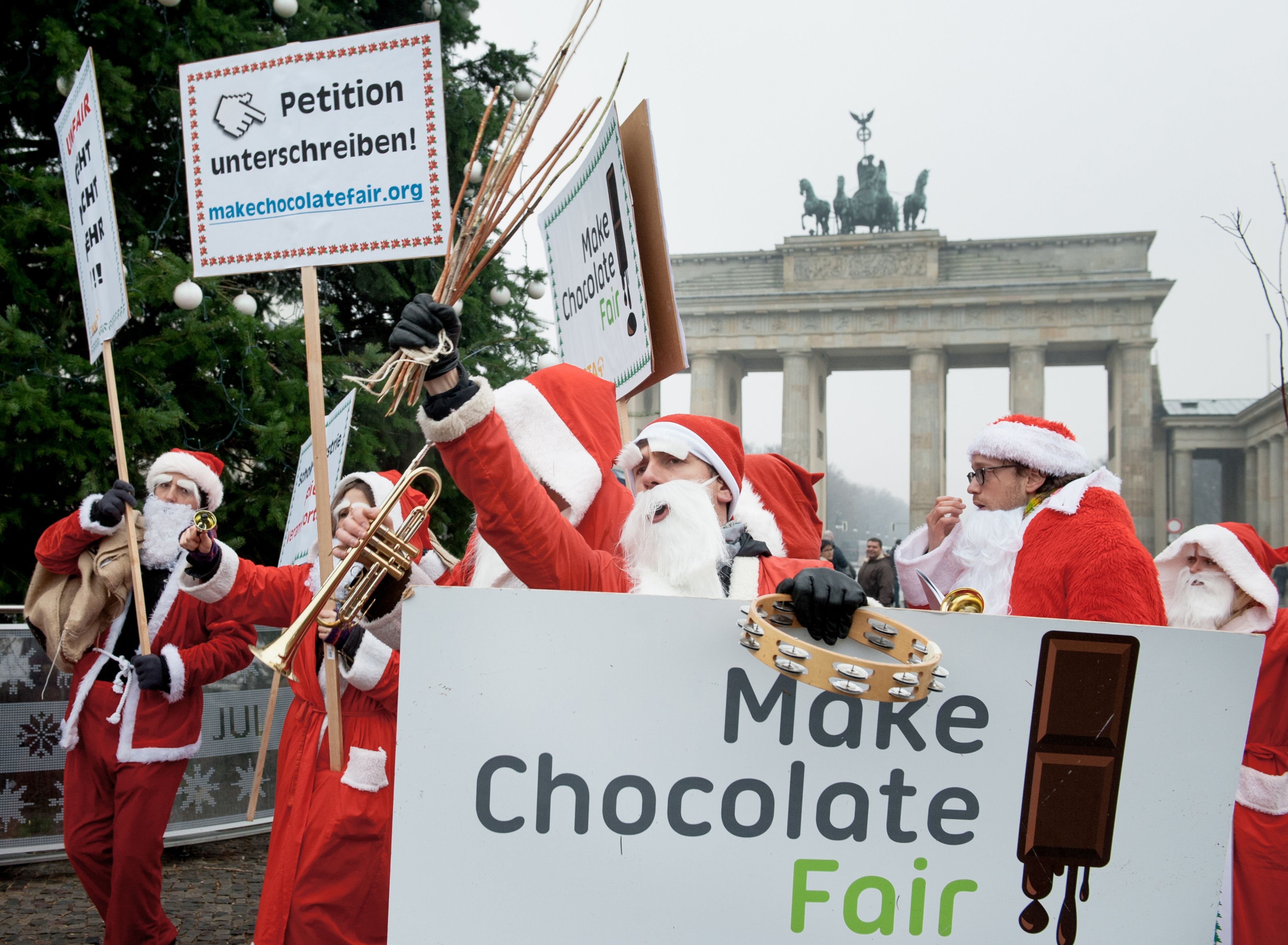 This Christmas we should avoid chocolate tainted with child labour. Photo: AFP