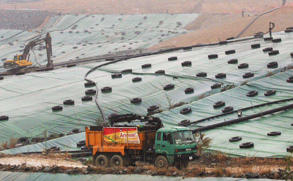 The North East New Territories (NENT) Landfill site at Ta Kwu Ling. Photo: Felix Wong