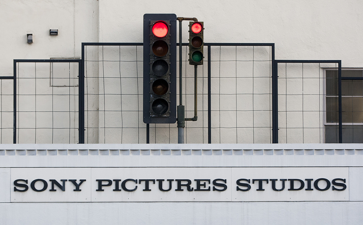 An exterior view of Sony Pictures Studios in Culver City, California. Photo: AP