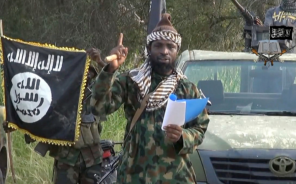 Screengrab taken in October 2014 from a video released by Boko Haram and shows its leader Abubakar Shekau. Photo: AFP