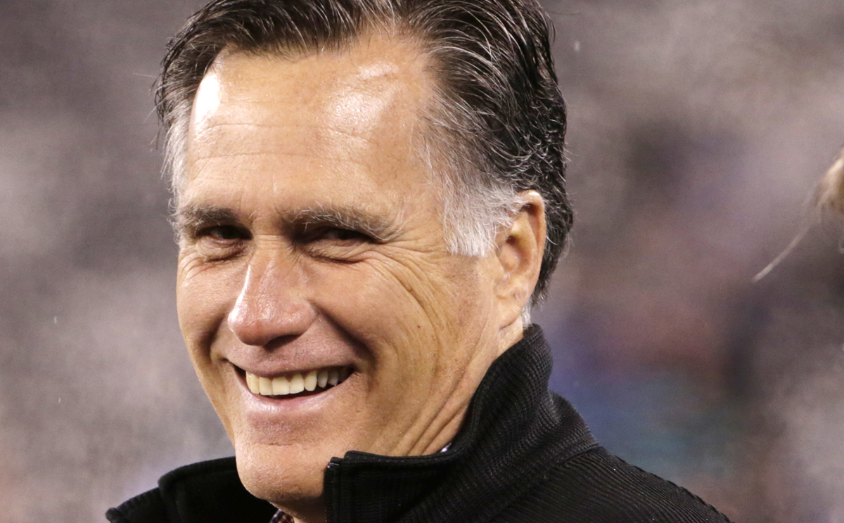 Mitt Romney attends an American football game in New Jersey early in December. Photo: AP