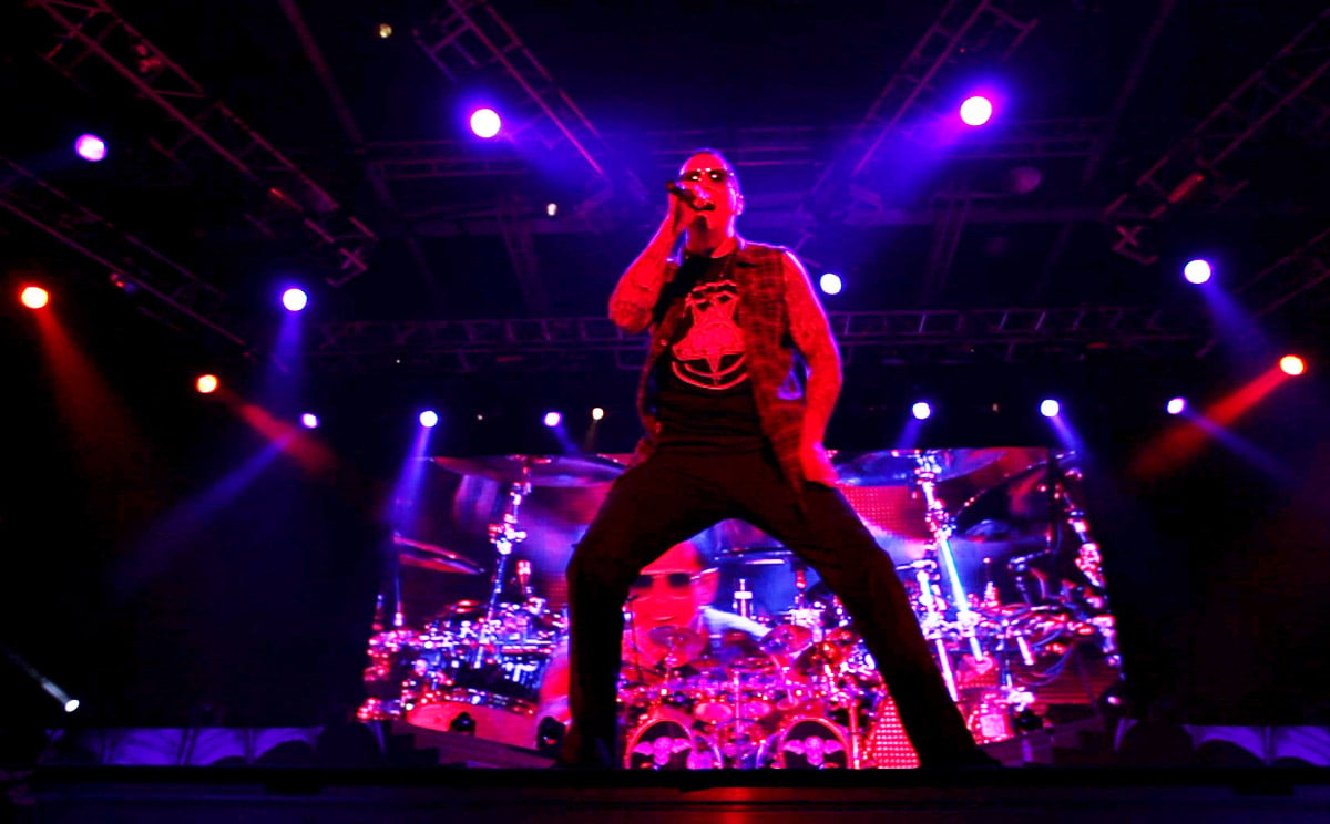 Avenged Sevenfold on stage in Hong Kong on January 15, 2015. Photo: Robin Fall