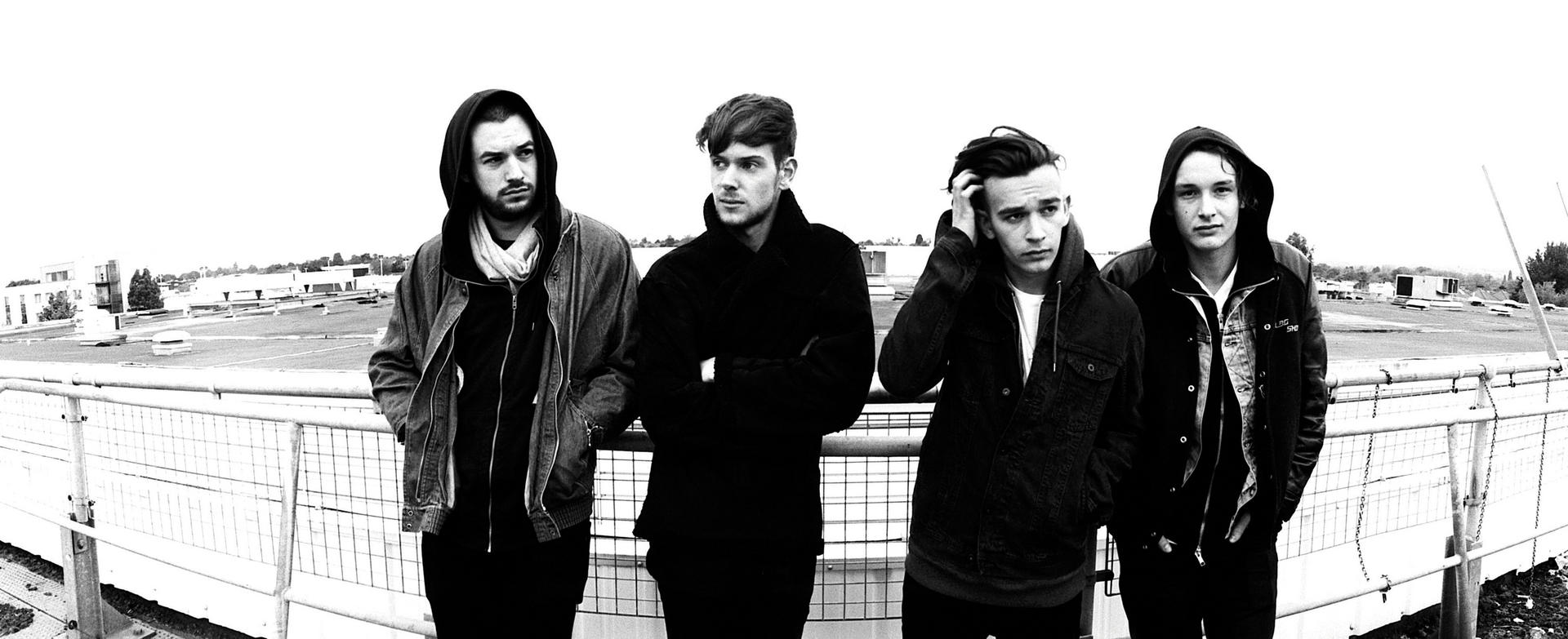 The 1975 are (from left) George Daniel, Ross MacDonald, Matt Healy and Adam Hann.