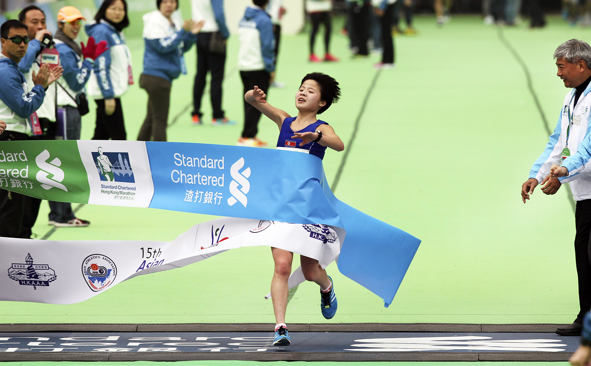 Kim Hye-gyong scores her biggest win. Photo: Nora Tam