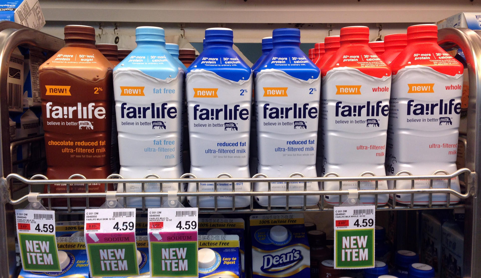 Fairlife milk products at an Indianapolis grocery store. Photo: AP