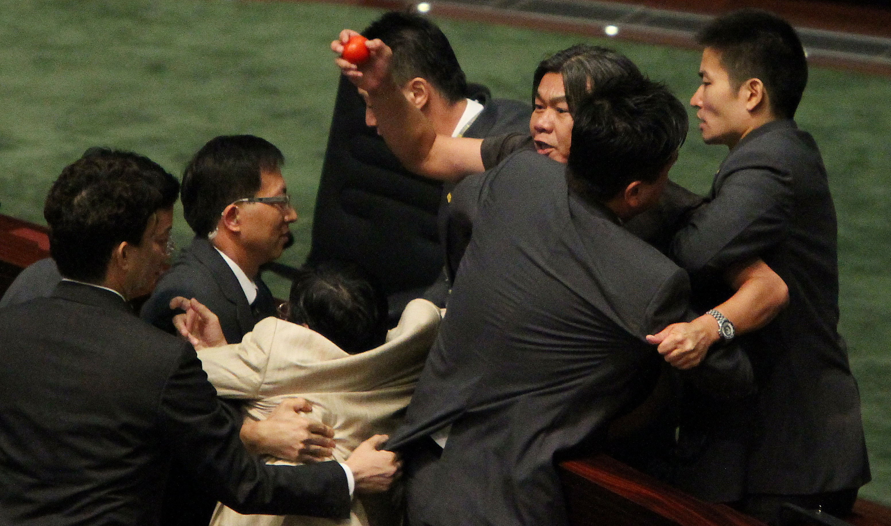 Many see political stunts in the Legislative Council as an alarming sign of social decay. Photo: Felix Wong