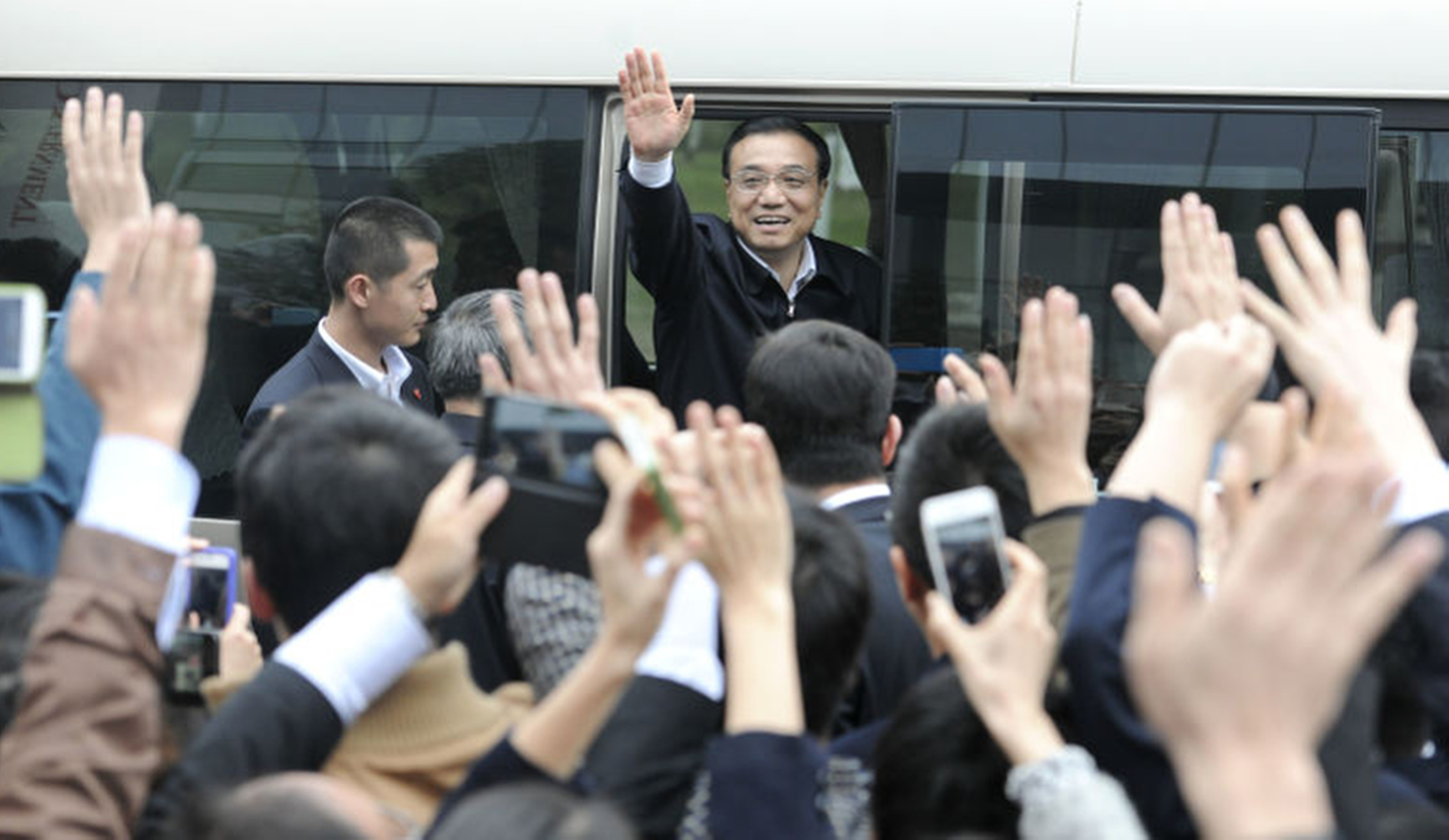 Premier Li Keqing visits the Guangdong free trade area in Nansha in Guangdong in January. Photo: Xinhua 
