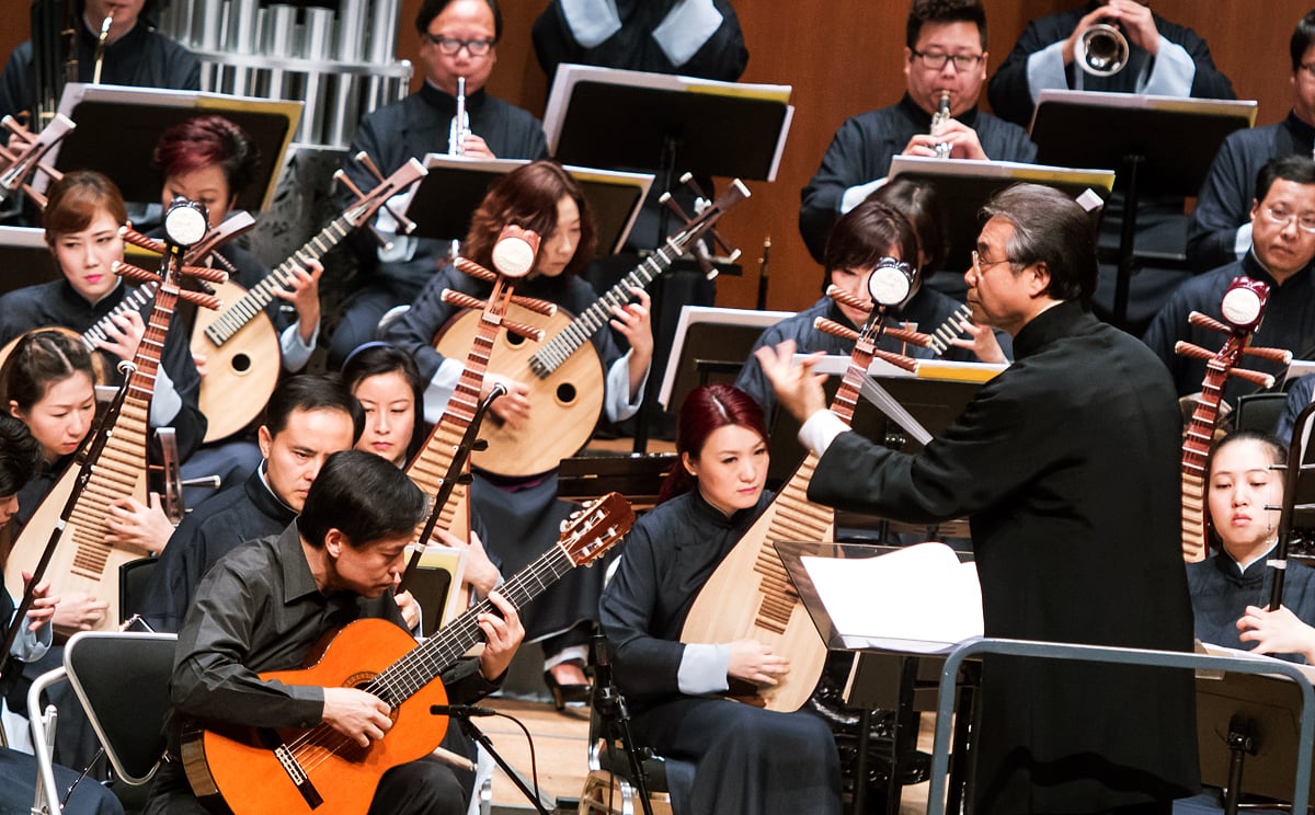 The Chinese Orchestra in full flow on Saturday. Photo: Hong Kong Chinese Orchestra