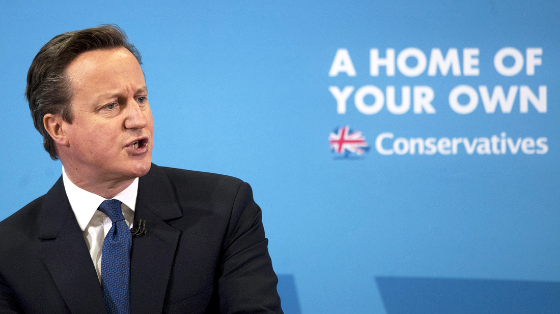 David Cameron said one TV debate featuring seven party leaders would be his final offer. Photo: EPA