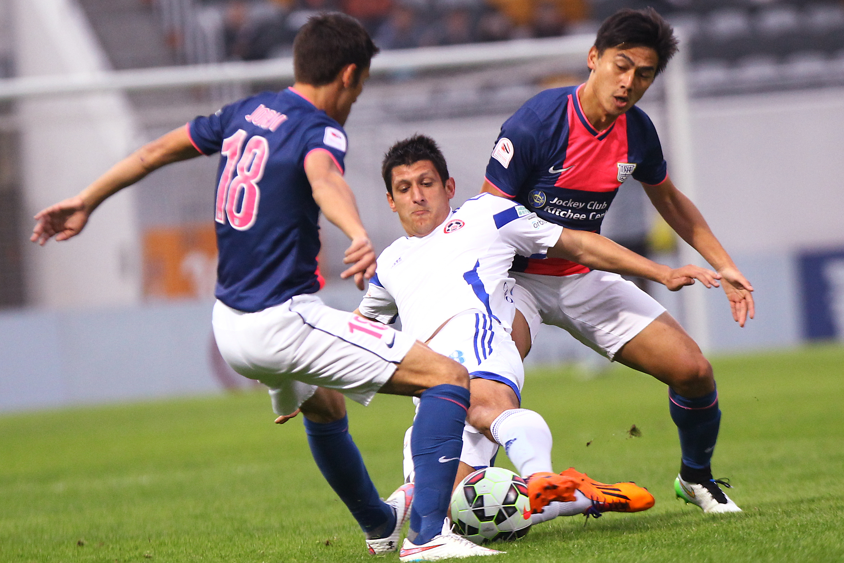 Jorge Tarres put Kitchee ahead in the first half. Photo: Dickson Lee 