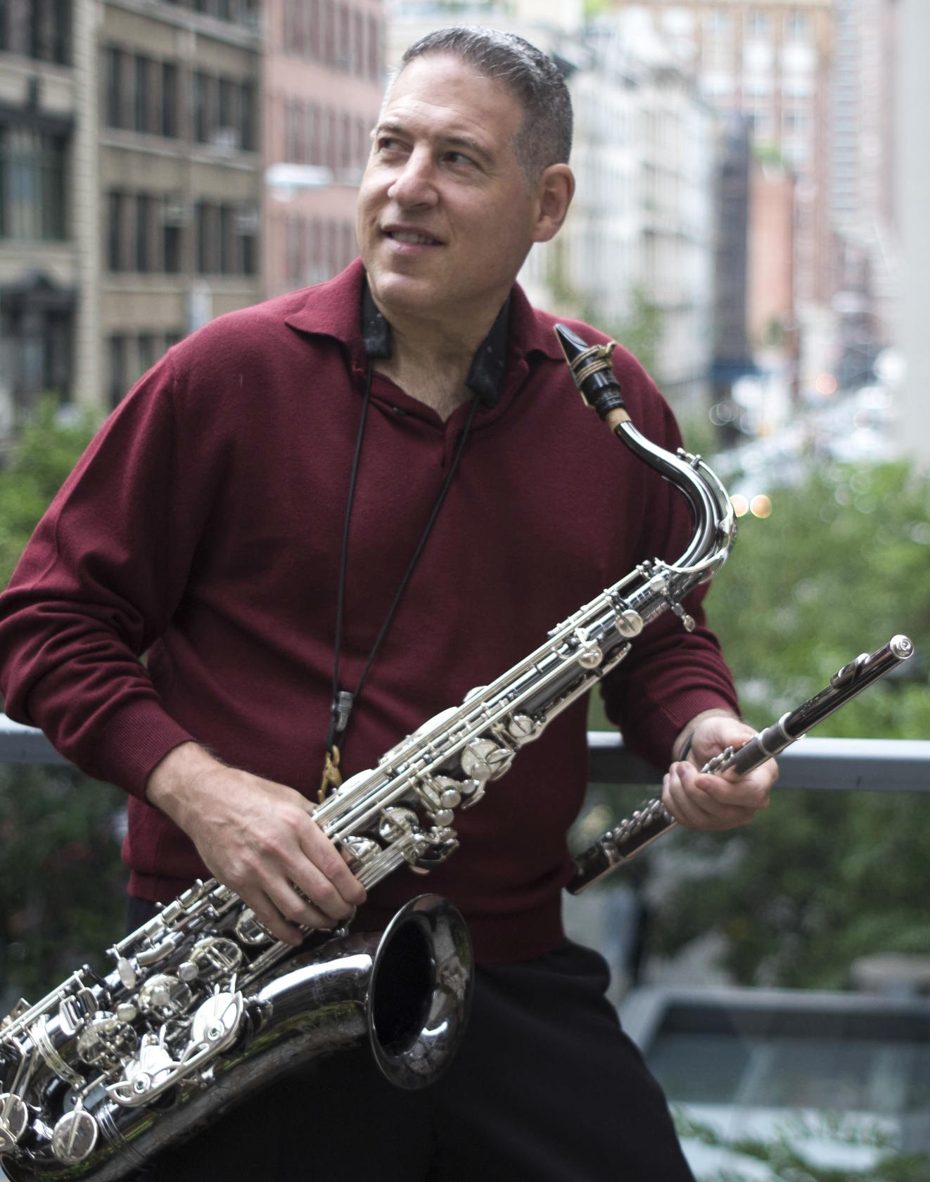 Saxophonist Mitch Frohman
