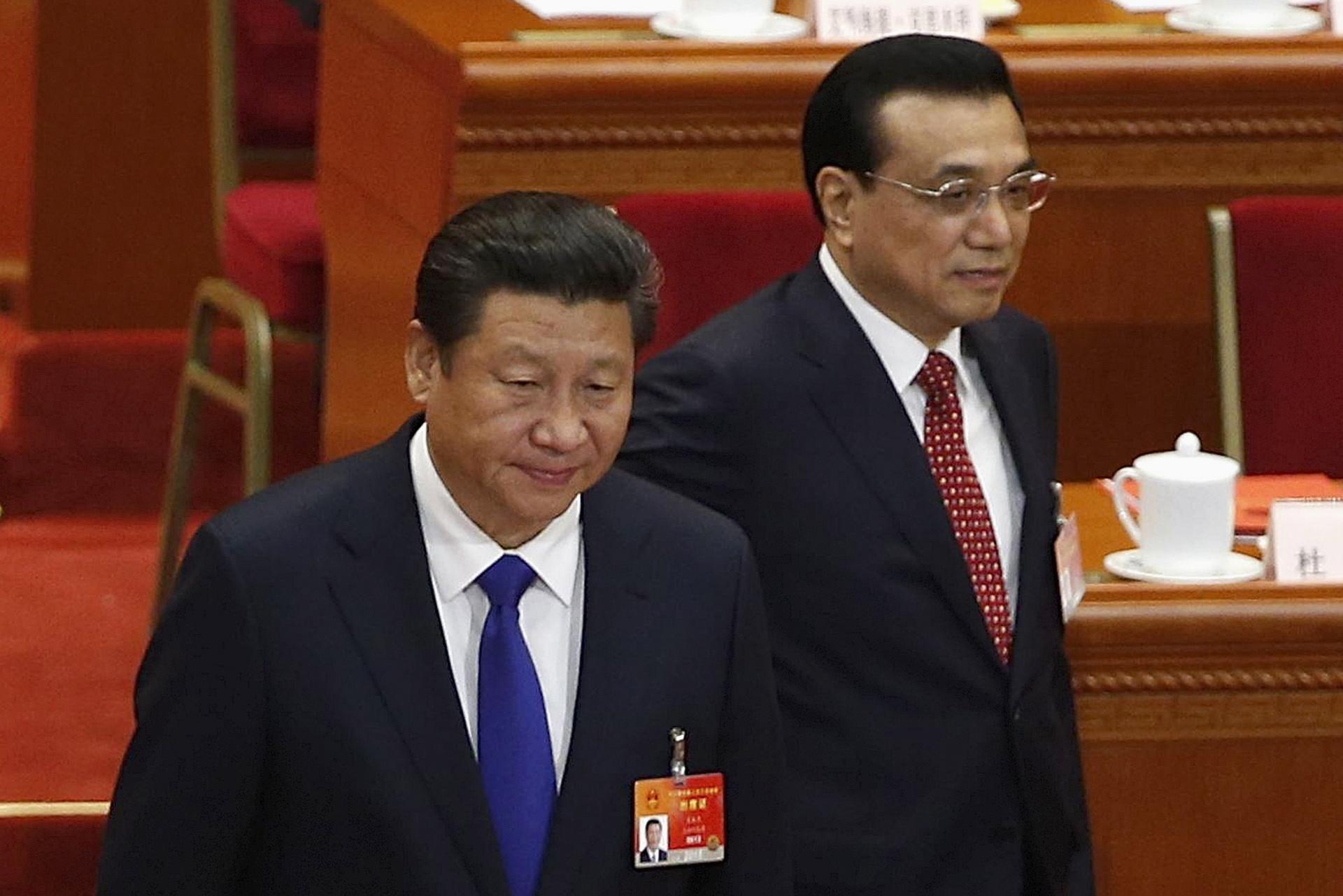 Xi Jinping (left) has overshadowed Li Keqiang. Photo: Reuters