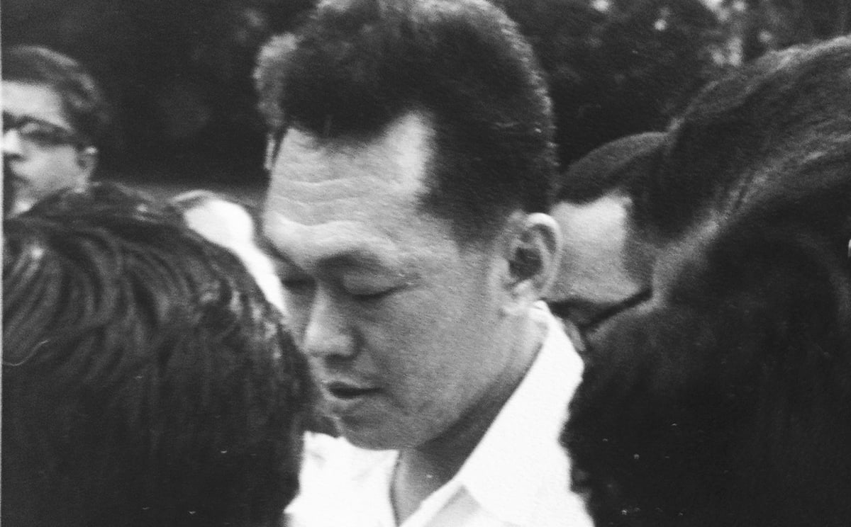 A young Lee Kuan Yew, who became leader of Singapore at the end of British colonial rule, appears at a press conference in the late 1950s. Photo: Anthony Lawrence