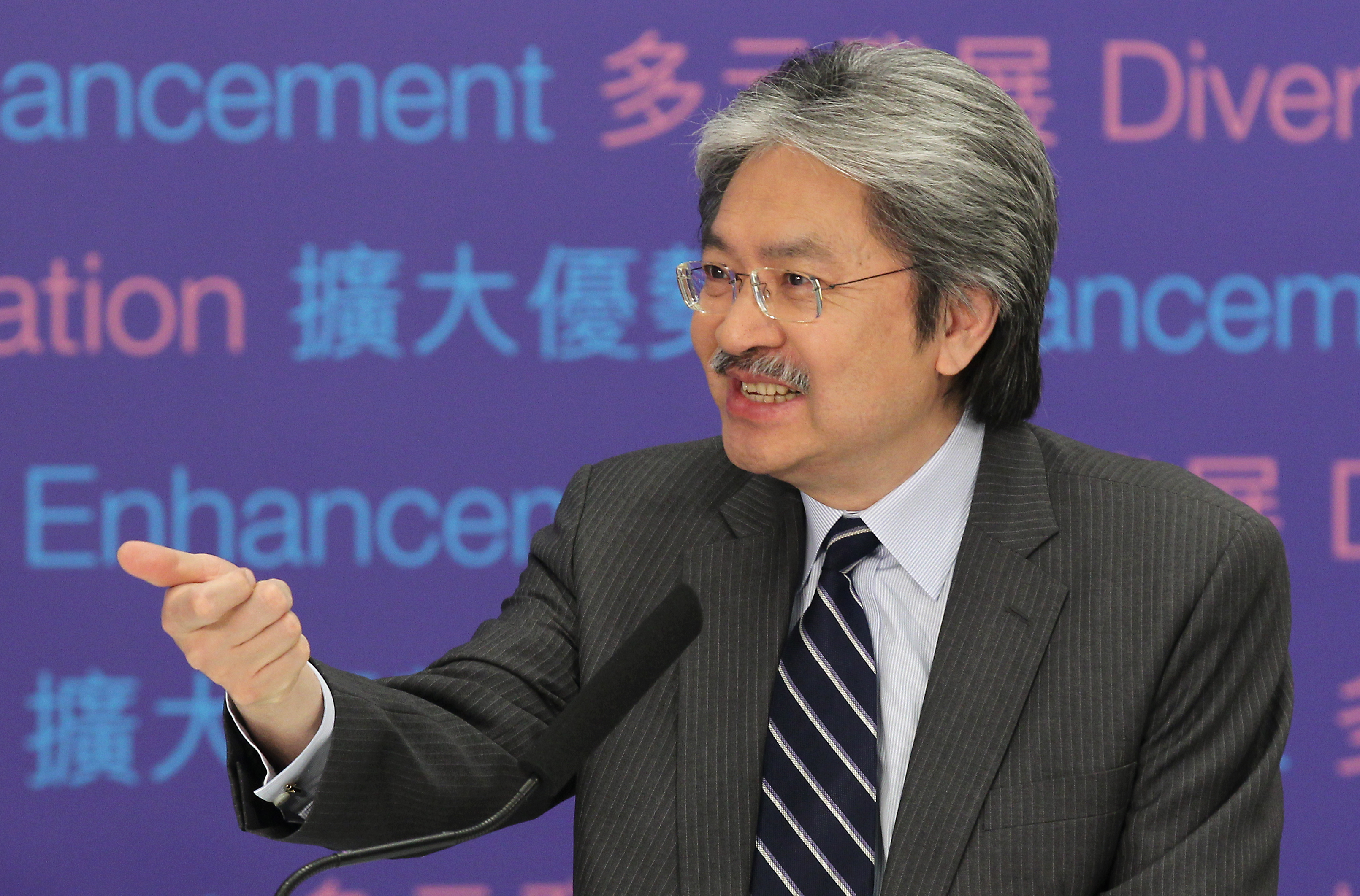 John Tsang announced his budget last month. Photo: Edward Wong