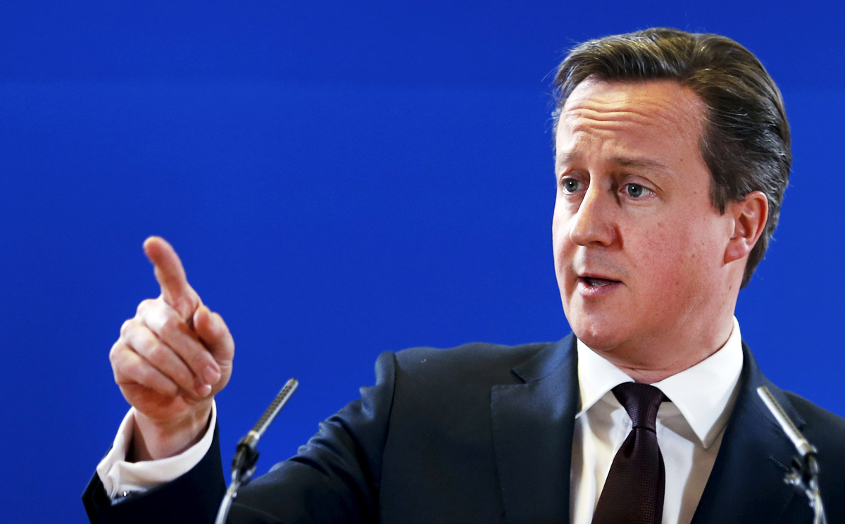 British Prime Minister David Cameron is seeking re-election on May 7. Photo: Reuters