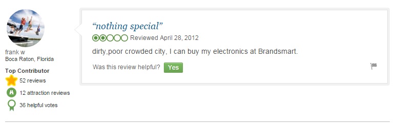 Top 7 weirdest reviews for Hong Kong attractions on TripAdvisor