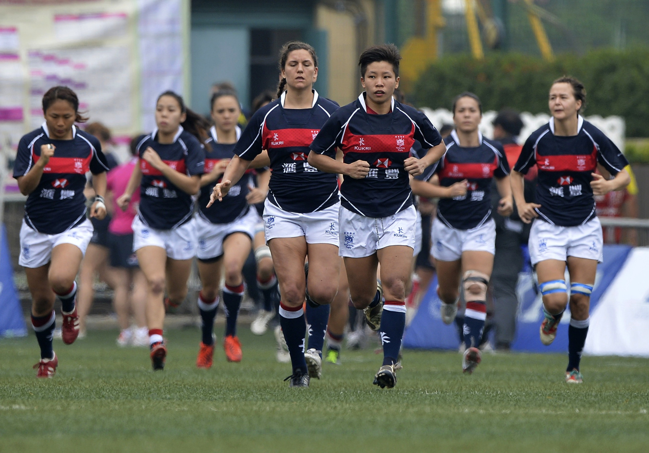 Hong Kong finished fourth in the Cathay Pacific/HSBC Hong Kong Women's Rugby Sevens on Friday. Photo: Raymond Ng/SCMP