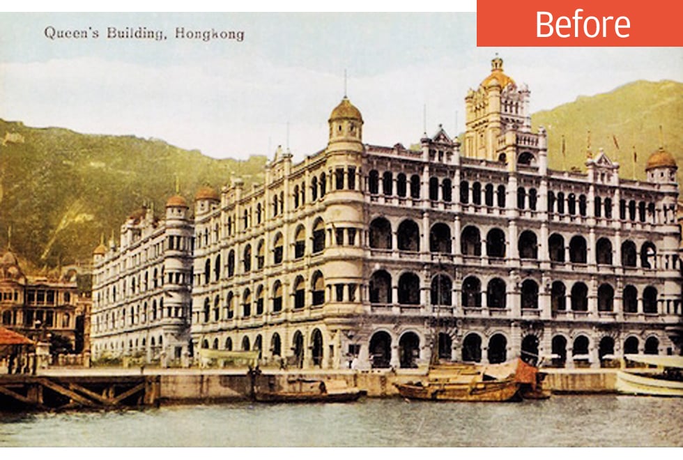 Queen's Building in 1910s. Photo: Mr Jacky Yu, webmaster of “Old Hong Kong Photo”